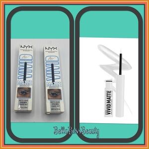Lot Of 2 NYX Vivid Matte Liquid Liner - Long Wearing Eyeliner "VMLL02 White NIB